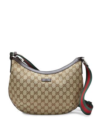 gucci original medium messenger bag beige dark brown